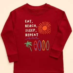 Polera M/L Surf - Burdeo