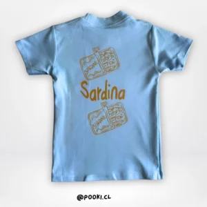 Polera M/C Sardina - Celeste