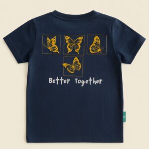 Polera M/C Butterfly - Azúl