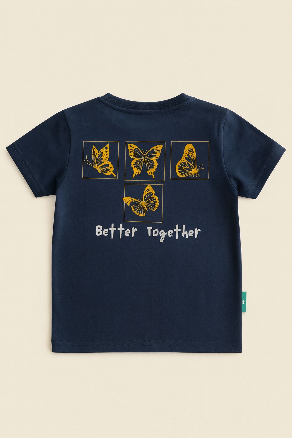 Polera M/C Butterfly - Azúl