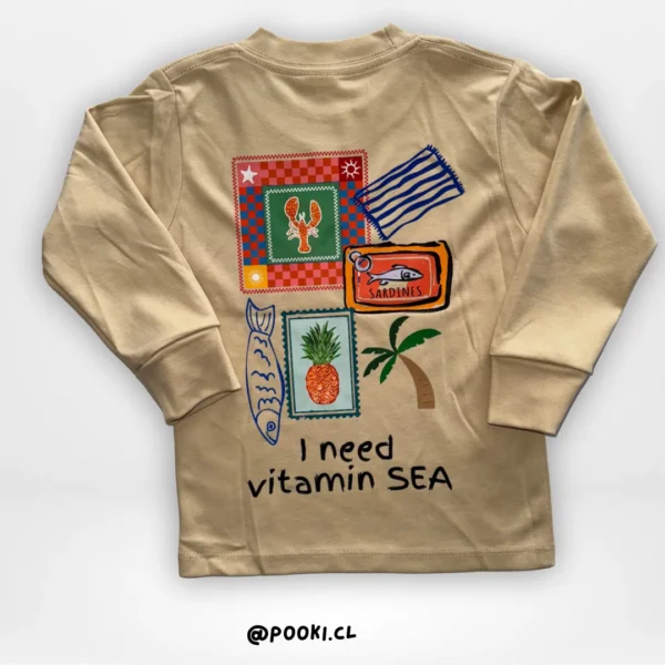 Polera M/L Vitamin Sea - Beige