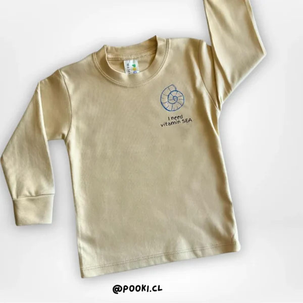Polera M/L Vitamin Sea - Beige - Imagen 2