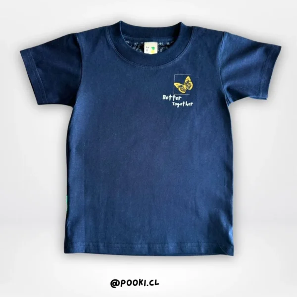 Polera M/C Butterfly - Azúl - Imagen 2