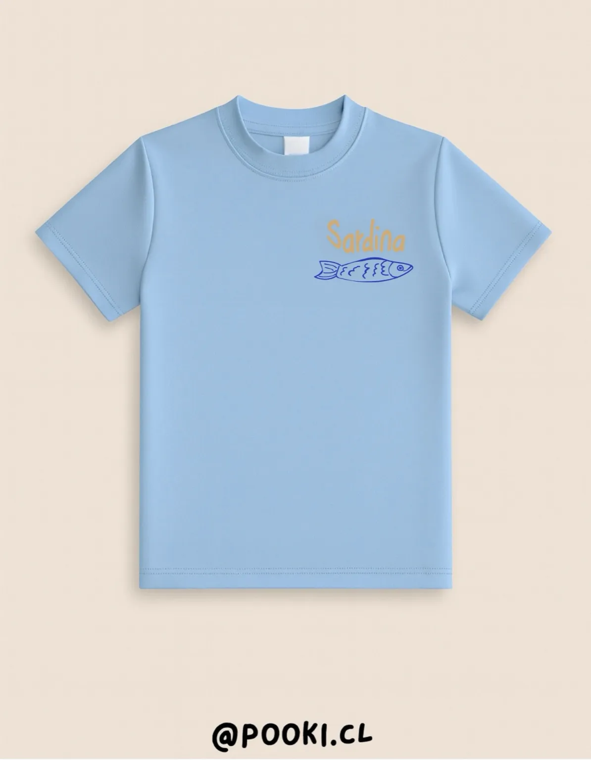 Polera M/C Sardina - Celeste - Imagen 2