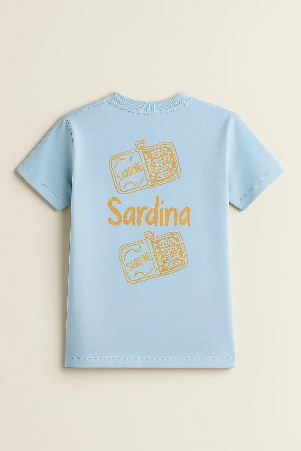 Polera M/C Sardina - Celeste