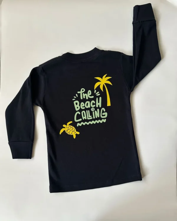 Polera M/L The Beach- Azúl