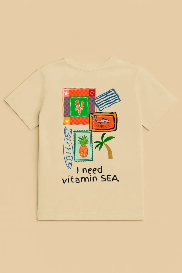 Polera M/C Vitamina Sea - Beige