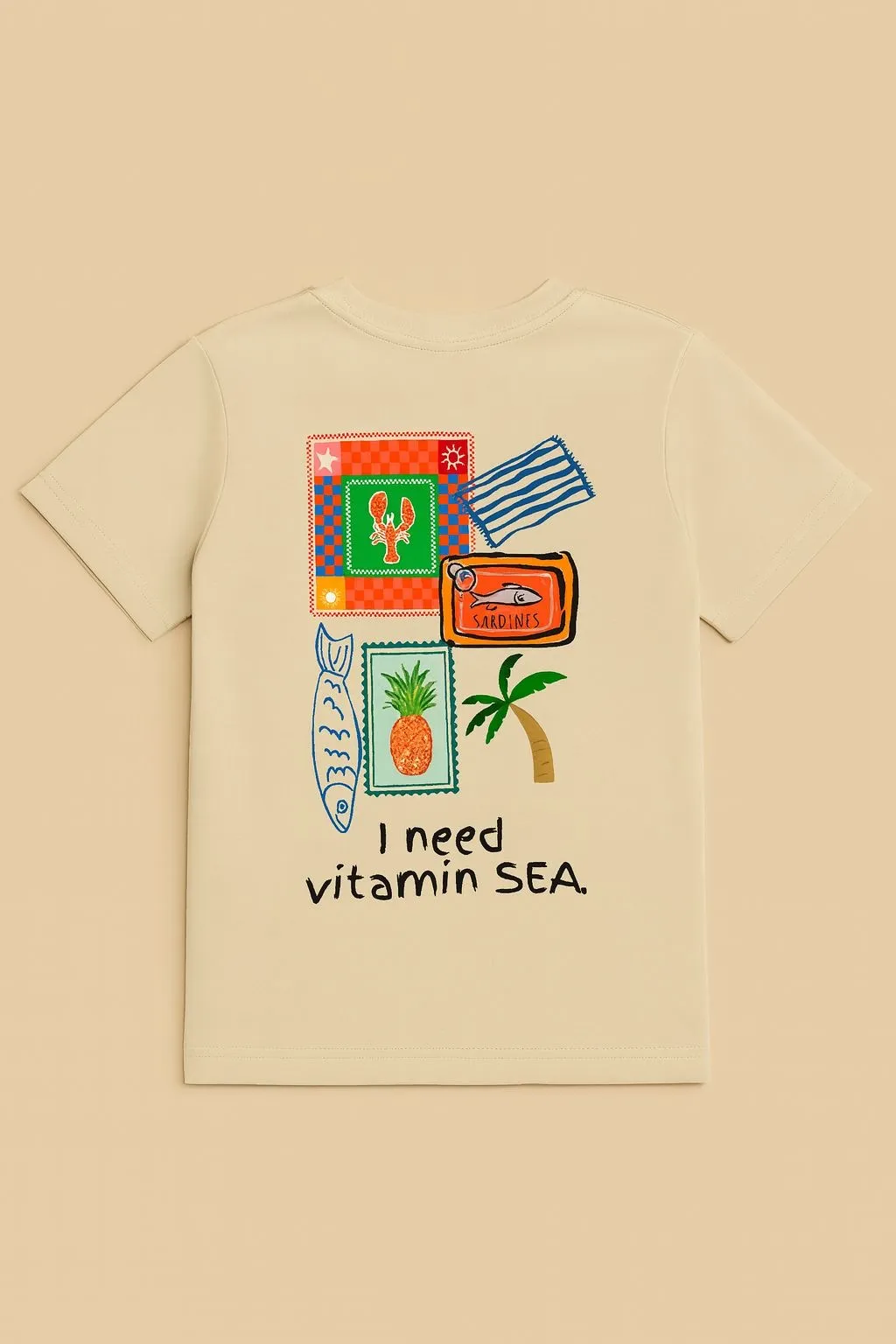 Polera M/C Vitamina Sea - Beige